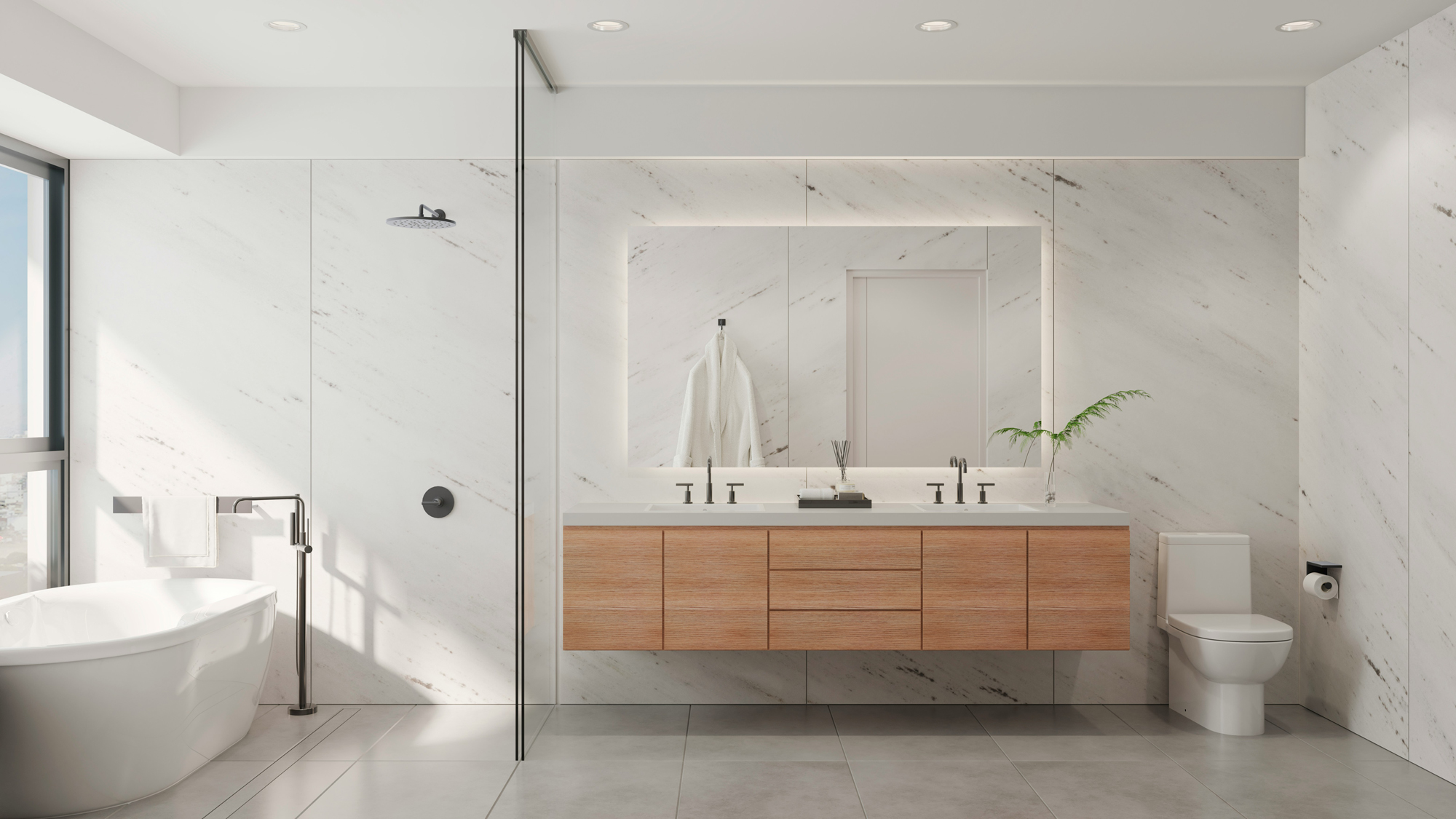 Einfache Reinigung der Dusche mit wenig Aufwand